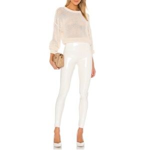 Commando patent leggings in white